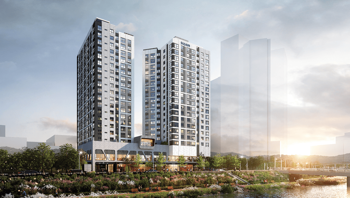 안양한양수자인리버뷰 조감도